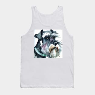 Miniature Schnauzer Watercolor - Gift For Dog Lovers Tank Top